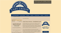 Desktop Screenshot of cadycheese.com