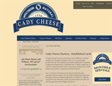 Tablet Screenshot of cadycheese.com